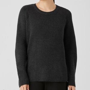 Eileen Fischer Merino Wool Crewneck Sweater Sz M